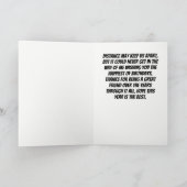 Kaarsen uitblazen met een Masker Funny Birthday Kaart (Binnen)