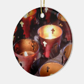 Kaarsen van de missies van Texas Keramisch Ornament (Links)