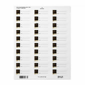 Kaarsen van Hoop [Kerstmis] Etiket (Full Sheet)