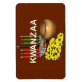 kaarsen van Kwanzaa - Magneet (Verticaal)