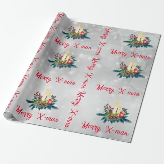 Kaarsen Verpakkingspapier Cadeaupapier (Uitgerold)