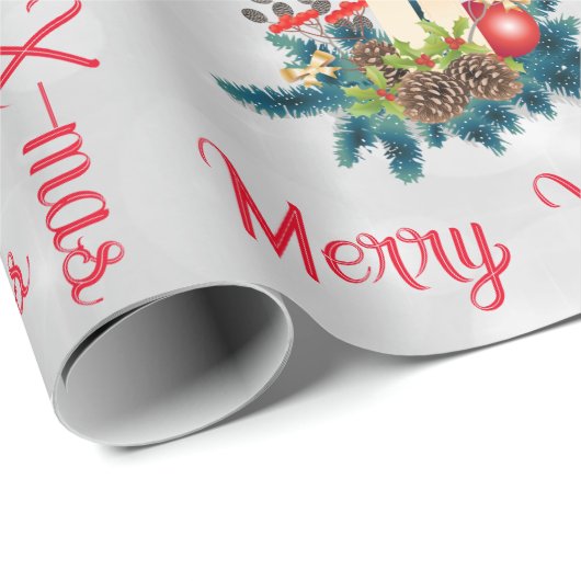 Kaarsen Verpakkingspapier Cadeaupapier (Rol Hoek)