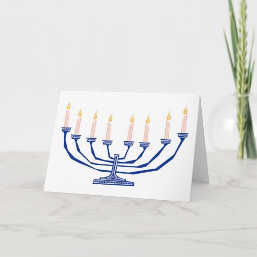 kaarsen voor Hanukkah Feestdagen Kaart (Voorkant)