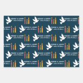 Kaarsen voor kerstcollage duiken licht vrezen inpakpapier vel (Voorkant 2)