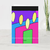 Kaarsen voor kerstmis feestdagen kaart (Achterkant)