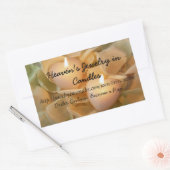 Kaarsen voor zakenlui rechthoekige sticker (Envelop)