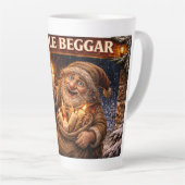 Kaarsenbedelaar IJslandse Yule Lad Latte Mok (Rechterhoek)