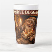 Kaarsenbedelaar IJslandse Yule Lad Latte Mok (Voorkant)