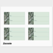 Kaarsenbord voor de Evergreen Kerstmis Rechthoekige Sticker (Vel)