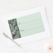 Kaarsenbord voor de Evergreen Kerstmis Rechthoekige Sticker (Envelop)