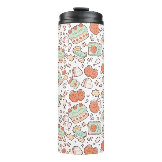 kaarsencake thermosbeker (Voorkant)
