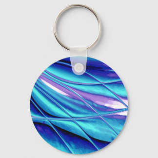 Kaarsencreatie blauw Abstract Sleutelhanger