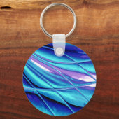 Kaarsencreatie blauw Abstract Sleutelhanger (Voorkant)