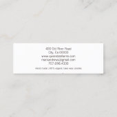 Kaarsenmaker Gold Bee Honingraat Mini Visitekaartje (Achterkant)