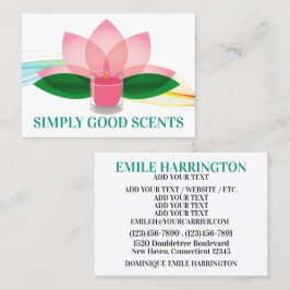 Kaarsenmakerij, Spa, Retail Gift Shop Visitekaartj Visitekaartje