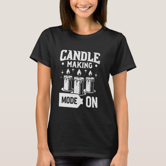 Kaarsenmakermodus op kaarsenmaker Candlema T-shirt (Voorkant)