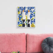 Kaarsenmozaïek Canvas Afdruk (Insitu (Woonkamer))