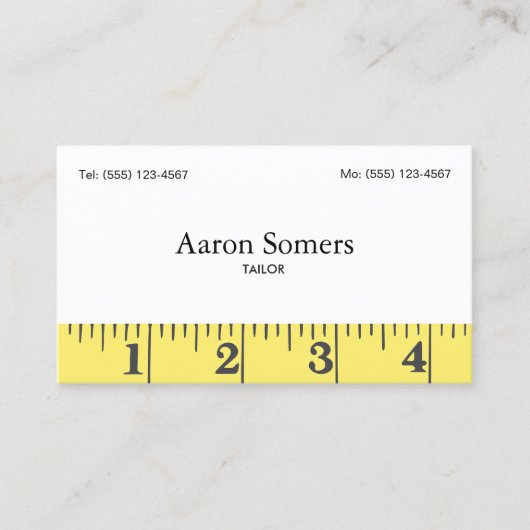 Kaarsensoren voor het meten van tapenaai visitekaartje (Voorkant)