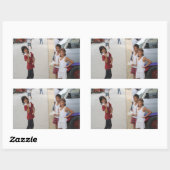 Kaarsenverkopers Rechthoekige Sticker (Vel)