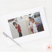 Kaarsenverkopers Rechthoekige Sticker (Envelop)