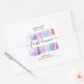 Kaarsetiket productetiket holografisch potje label (Envelop)