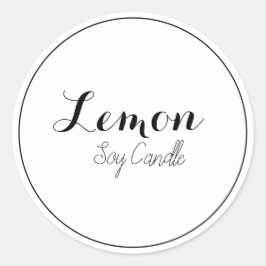 Kaarsetiketten Ronde Sticker