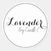 Kaarsetiketten Ronde Sticker (Voorkant)