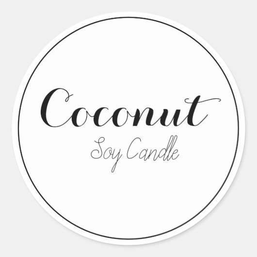 Kaarsetiketten Ronde Sticker (Voorkant)