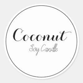 Kaarsetiketten Ronde Sticker