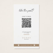 Kaarsgeur Kaart, Kaarsmonsters invoegen Visitekaartje (Achterkant)