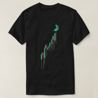 Kaarsgrafiek Naar De Maan T-shirt