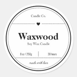 Kaarslabels, Voedsel Labels, Labelontwerp Ronde Sticker