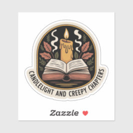 Kaarslicht en griezelige hoofdstukken sticker
