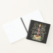 Kaarslicht fluistert spiraal Notitieboek 🕯️✍️ (Binnen)