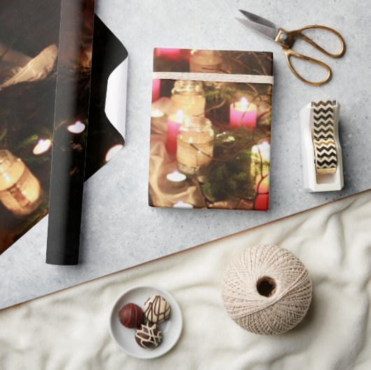 Kaarslicht Inpakpapier – Aanpasbaar (Crafts)