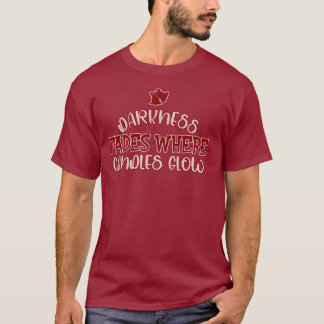 Kaarslicht Kalme Comfort Ontwerp T-shirt