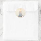 Kaarslicht Kerst Sympathie Envelope Geschenk Ronde Sticker (Tas)