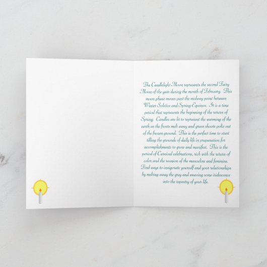 Kaarslicht Moon Kaarten (Binnen)
