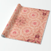 Kaarslicht Roze Broche Cadeaupapier (Uitgerold)