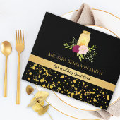 Kaarslicht Rozen Mason Jar Sparkle Wedding Gastenboek