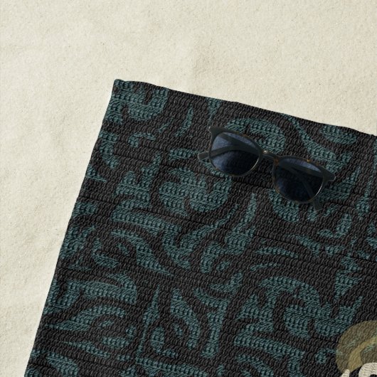 kaarslicht scroll wandtapijt strand handdoek (In situ)