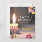 Kaarslicht Verjaardagsgroet (Voorkant)