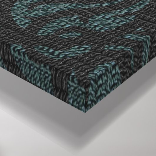 Kaarslicht wandtapijt weven Stretched Canvas Print (Hoek(Onderkant))