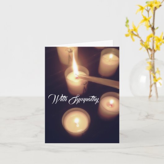 Kaarslichtkaart Kaart (Gele Bloem)