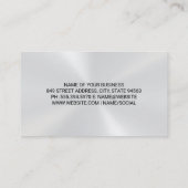 Kaarslogo | Metalen achtergrond Visitekaartje (Achterkant)