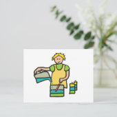kaarsmakerij briefkaart (Staand voorkant)