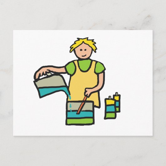 kaarsmakerij briefkaart (Voorkant)