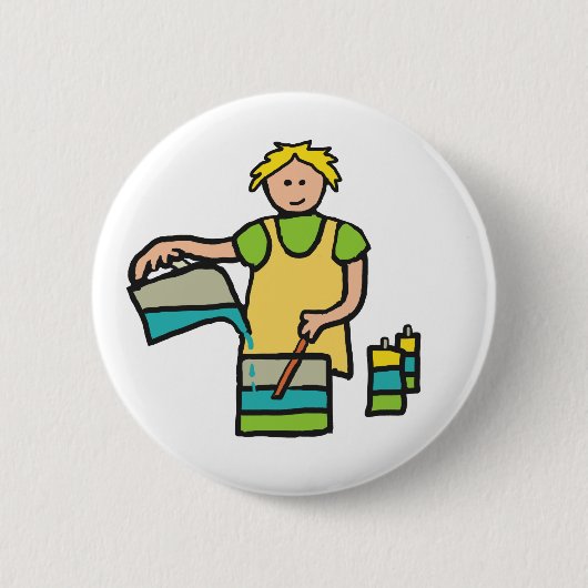 kaarsmakerij ronde button 5,7 cm (Voorkant)