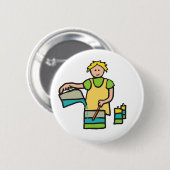 kaarsmakerij ronde button 5,7 cm (Voorkant /achterkant)