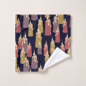 kaarspatroon bad handdoek (Wasdoekje)